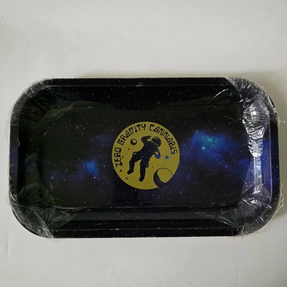 Zero Gravity Cannabis Rolling Tray With Spaceman Design